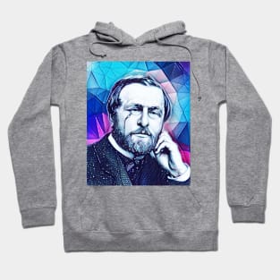 Hippolyte Taine Snowy Portrait | Hippolyte Taine Artwork 13 Hoodie